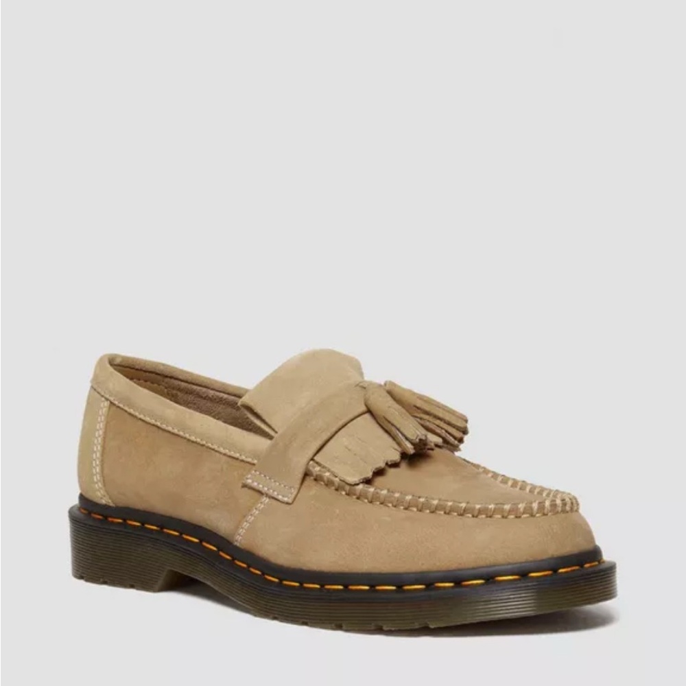 Dr. Martens Tumbled Nubuck Tassel Slip-On Loafers